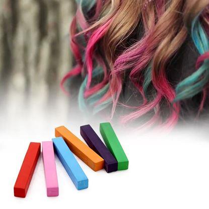 Obraz Kolorowe kredy do włosów