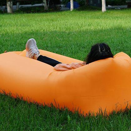 Obrazek z Nadmuchiwana Lazy Bag - dwuwarstwowa - pomarańczowa