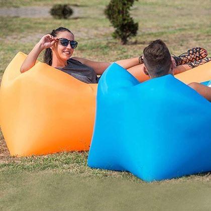 Obrazek z Nadmuchiwana Lazy Bag - dwuwarstwowa - pomarańczowa
