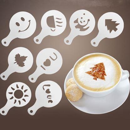 Obraz Szablony do dekorowania kawy