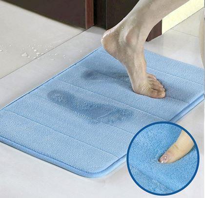 Obrazek z Antypoślizgowa mata łazienkowa - niebieska