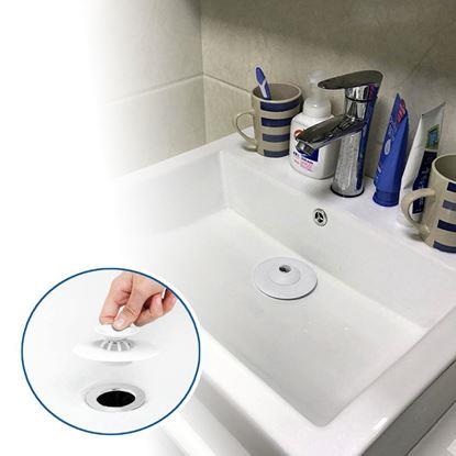 Obraz Silikonowy korek z sitkiem do umywalki