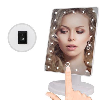 Obrazek z Kosmetyczne lusterko powiększające 22 diody LED