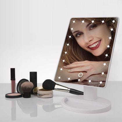 Obrazek z Kosmetyczne lusterko powiększające 22 diody LED
