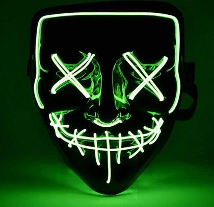 Obrazek z Straszna świecąca maska ​​- zielona