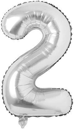 Obraz Nadmuchiwane baloniki numery maxi srebrne