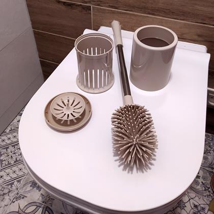 Obrazek z Szybkoschnąca szczotka do WC - brązowa