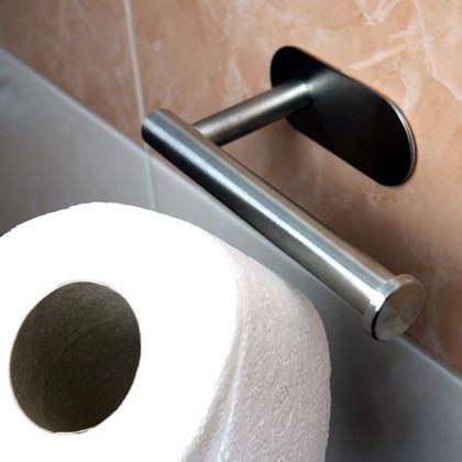 Obrazek z Samoprzylepny uchwyt na papier toaletowy ze stali nierdzewnej