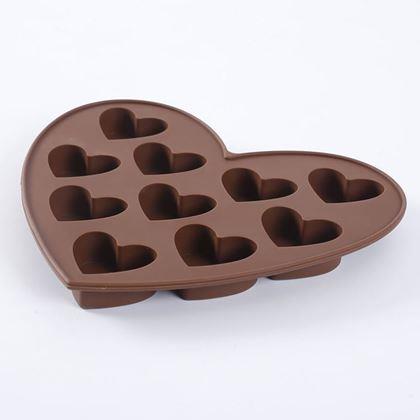 Obrazek z Silikonowa forma do czekolady - serduszka