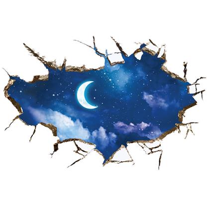 Obrazek z Samoprzylepna naklejka na ścianę – nocne niebo