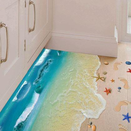 Obrazek z Naklejki na podłogę 3D - plaża