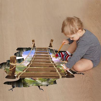 Obrazek z Naklejki na podłogę 3D - otchłań