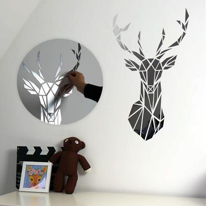 Obraz Lustrzana naklejka na ścianę - jeleń
