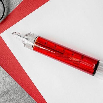 Obrazek z Długopis - strzykawka – czerwono-niebieska