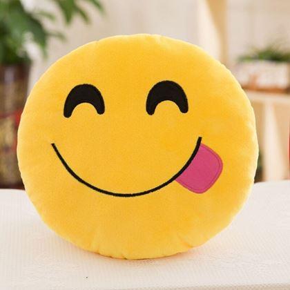 Obrazek z Poduszka Emoji - wystawiony język