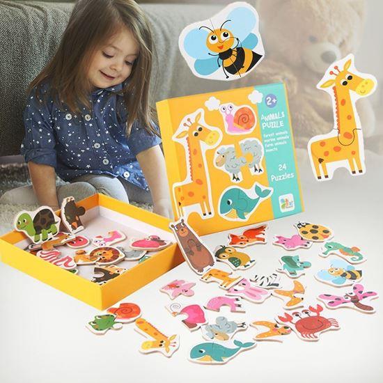 Obrazek z Puzzle dla dzieci - zwierzątka