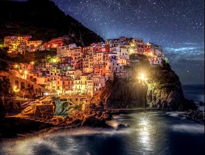 Obrazek z Haft diamentowy z ramą - Cinque Terre