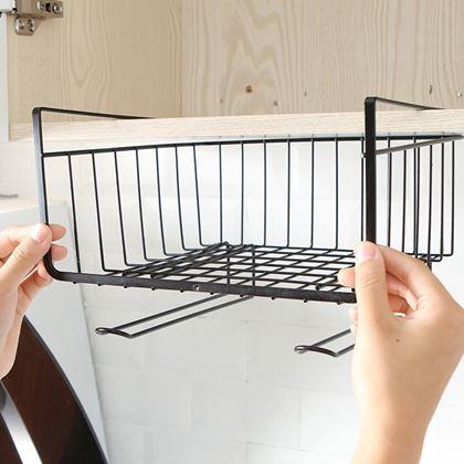 Obrazek z Koszyk metalowy wiszący – czarny