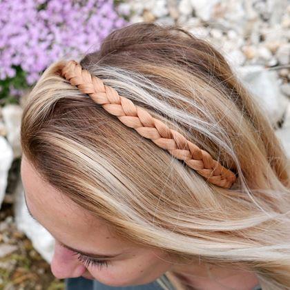 Obrazek z Opaska z warkoczem - miedziany blond