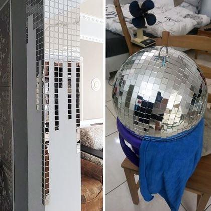 Obrazek z Lustrzane naklejki kwadrat 100 szt.