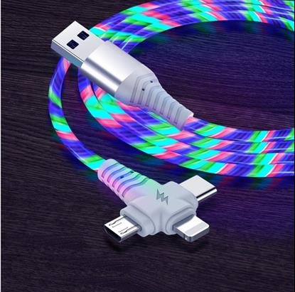 Obraz Świecący kabel do ładowania 3w1