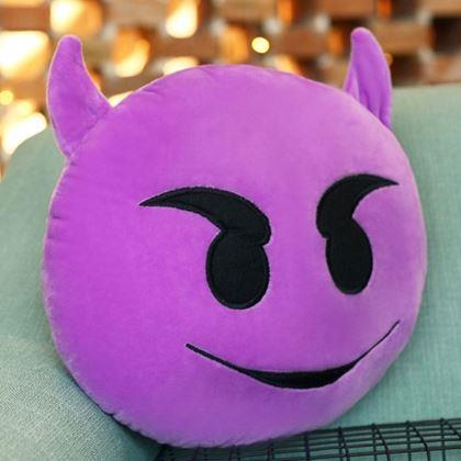 Obrazek z Poduszka Emoji - diabeł