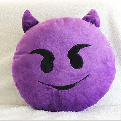 Obrazek z Poduszka Emoji - diabeł