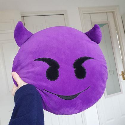 Obrazek z Poduszka Emoji - diabeł