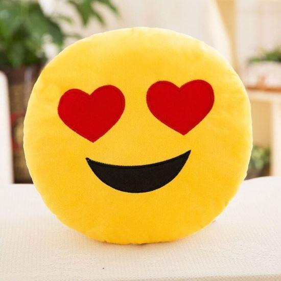 Obrazek z Poduszka Emoji - zakochany