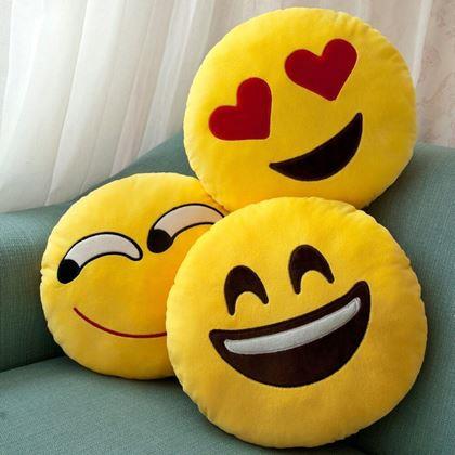Obrazek z Poduszka Emoji - szczęśliwy