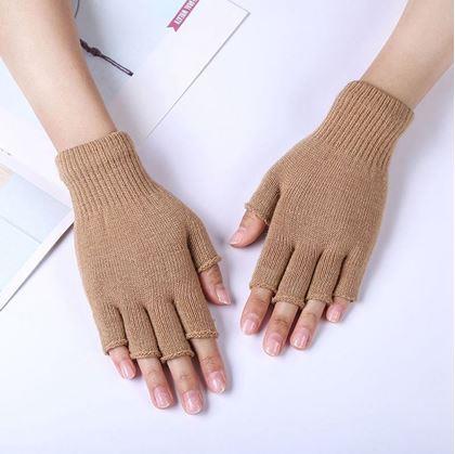 Obrazek z  Rękawiczki bez palców - brązowe