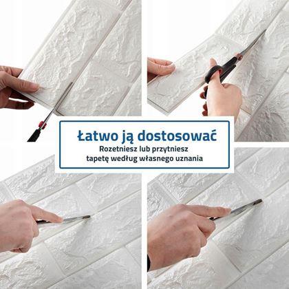 Obrazek z Tapeta 3D - biała cegła