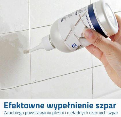 Obrazek z Biała wodoodporna fuga 280 ml