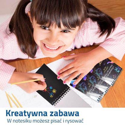 Obraz Tęczowy notes do zdrapywania