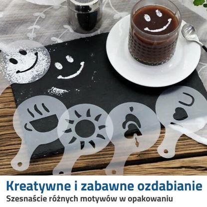 Obraz Szablony do dekorowania kawy 16 szt.