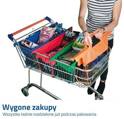 Obraz Zestaw toreb na zakupy do wózka