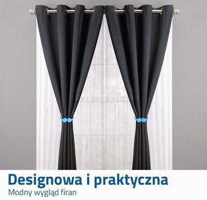 Obrazek z Magnetyczna klamra do zasłon - jasno niebieska