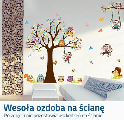 Obrazek z Naklejki samoprzylepne na ścianę – Wesołe małpki
