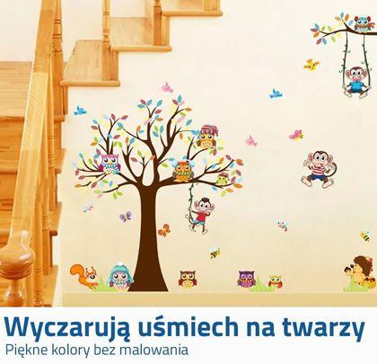 Obrazek z Naklejki samoprzylepne na ścianę – Wesołe małpki