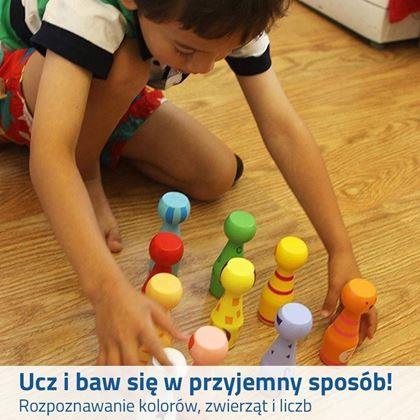 Obrazek z Drewniane kręgle dla dzieci