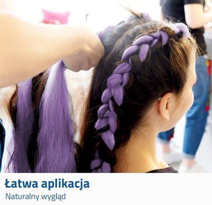 Obrazek z Przedłużenie włosów - fioletowe 
