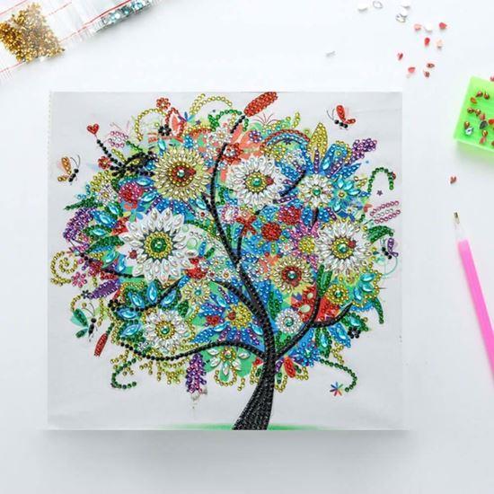 Obrazek z Specjalny haft diamentowy - kolorowe drzewo
