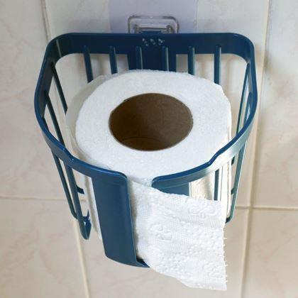 Obrazek z Samoprzylepny koszyk na ścianę - niebieski