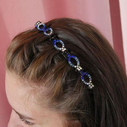 Obraz Opaska do włosów ze spinkami i kryształkami 