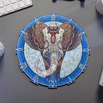 Obrazek z Drewniane puzzle zwierzątka - słoń