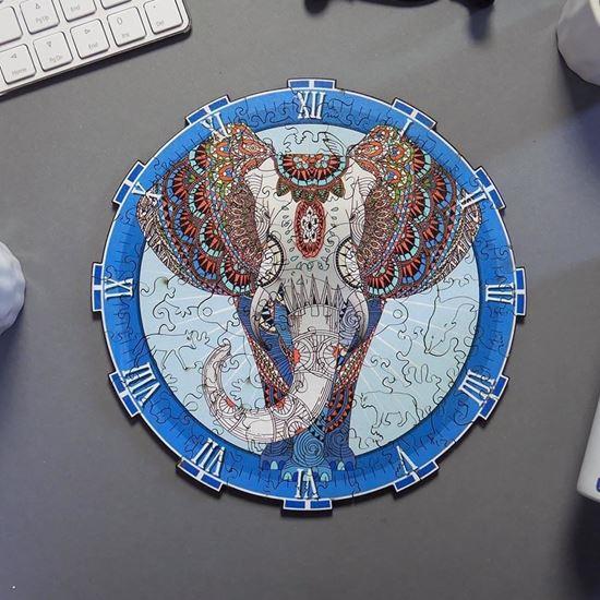 Obrazek z Drewniane puzzle zwierzątka - słoń