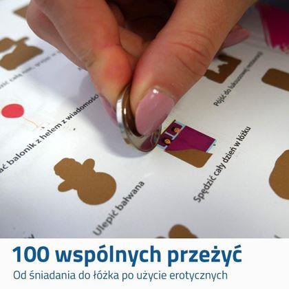 Obrazek z Plakat zdrapka - 100 rzeczy do zrobienia w parze