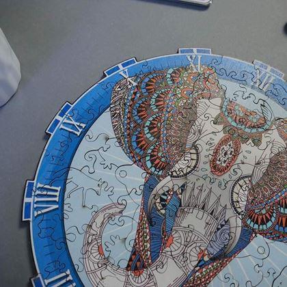 Obrazek z Drewniane puzzle zwierzątka - słoń