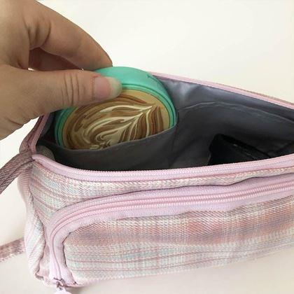 Obrazek z Piórnik/etui z odchylaną częścią - różowy