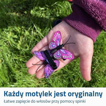 Obrazek z Spinki do włosów motyle 10 szt. - różowe